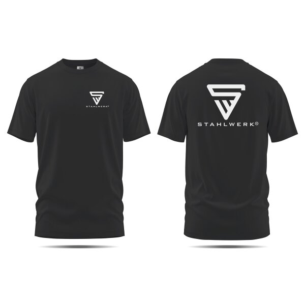 STAHLWERK T-shirt maat XXXL Shirt met korte mouwen en logoprint van 100% katoen