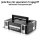 STAHLWERK Cassetta portautensili universale con scomparto interno di dimensioni S 443 x 310 x 128 mm cassetta di sistema impilabile | cassetta portautensili | organizzatore di utensili in sistema modulare in plastica ABS per impieghi gravosi con maniglia