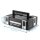STAHLWERK Cassetta portautensili universale con scomparto interno di dimensioni S 443 x 310 x 128 mm cassetta di sistema impilabile | cassetta portautensili | organizzatore di utensili in sistema modulare in plastica ABS per impieghi gravosi con maniglia