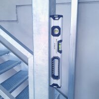 STAHLWERK vaterpas W-400 ST af aluminium med 400 mm længde magnetisk vaterpas | magnetisk vaterpas | vaterpas af aluminium