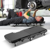 STAHLWERK 2 in 1 Werkstatthocker FRC-40 ST mit 150 kg Tragfähigkeit, faltbares Kfz-Rollbrett | Montagerollbrett | Werkstattliege | Montageliege mit Sitz- und Liegefunktion