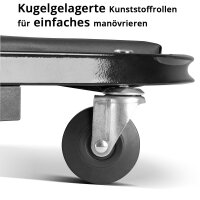 STAHLWERK 2 in 1 Werkstatthocker FRC-40 ST mit 150 kg Tragfähigkeit, faltbares Kfz-Rollbrett | Montagerollbrett | Werkstattliege | Montageliege mit Sitz- und Liegefunktion