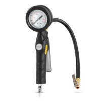 Gonfiaggio pneumatici ad aria compressa STAHLWERK DRA-162 ST | Gonfiaggio pneumatici ad aria compressa con manometro per misurare il campo di misura | Manometro per pneumatici 2 in 1 per auto, camion, moto, biciclette | Campo di misura da 0 a 16 bar / 0 a
