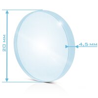 STAHLWERK Lente de enfoque F150 D20X4.5 | Accesorios para pistolas láser SUP 20T y 23T | Control preciso del haz | Lente de enfoque para antorchas de soldadura láser | Equipos de soldadura láser | Lente de enfoque para soldadura láser