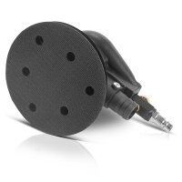 STAHLWERK Ponceuse excentrique pneumatique DES-125 ST avec 14 disques auto-agrippants quadrillés P60-P320 Ponceuse pneumatique avec plateau de ponçage 125 mm | Polisseuse avec système daspiration et