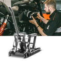 STAHLWERK Sollevatore per moto MLT-680 ST con capacità di carico di 680 kg e campo di sollevamento di 115-375 mm Martinetto idraulico per moto | sollevatore per moto | cavalletto di montaggio per moto