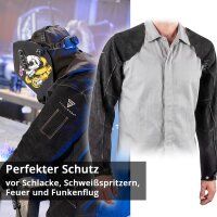 Split Leather Welding Sleeves - Protective Heat & Splatter Arm Sleeves