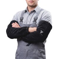 STAHLWERK welding sleeves | welding gauntlets | welding sleeves | welding arm protection | welding protective clothing with elastic waistband made of high-quality split leather