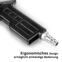 STAHLWERK Digital trykluftdækpumpe DRD-16 ST | Trykluftdækpumpe med digital trykmåler | Dæktryksmåler til biler, lastbiler, motorcykler, cykler | Måleområde 0-16 bar / 0-232 PSI