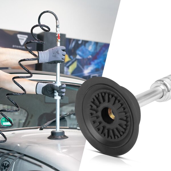 Extracteur De Débosselage Pneumatique STAHLWERK PDZ-620 - Marteau à Ventouse 116mm, Force 14kg - Pour Réparation Carrosserie Voiture Professionnelle