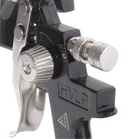 Set di pistole a spruzzo HVLP STAHLWERK SGS-1125 ST 21 pezzi con 3 pistole ad aria compressa, set di ugelli da 0,8 / 1,4 / 1,7 mm, 3 tazze di flusso, regolatore di pressione dellaria, valigetta in alluminio e molto altro Set di verniciatura professionale