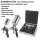 Set di pistole a spruzzo HVLP STAHLWERK SGS-1125 ST 21 pezzi con 3 pistole ad aria compressa, set di ugelli da 0,8 / 1,4 / 1,7 mm, 3 tazze di flusso, regolatore di pressione dellaria, valigetta in alluminio e molto altro Set di verniciatura professionale