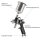 Set di pistole a spruzzo HVLP STAHLWERK SGS-1125 ST 21 pezzi con 3 pistole ad aria compressa, set di ugelli da 0,8 / 1,4 / 1,7 mm, 3 tazze di flusso, regolatore di pressione dellaria, valigetta in alluminio e molto altro Set di verniciatura professionale