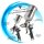 Set di pistole a spruzzo HVLP STAHLWERK SGS-1125 ST 21 pezzi con 3 pistole ad aria compressa, set di ugelli da 0,8 / 1,4 / 1,7 mm, 3 tazze di flusso, regolatore di pressione dellaria, valigetta in alluminio e molto altro Set di verniciatura professionale