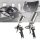 Set di pistole a spruzzo HVLP STAHLWERK SGS-1125 ST 21 pezzi con 3 pistole ad aria compressa, set di ugelli da 0,8 / 1,4 / 1,7 mm, 3 tazze di flusso, regolatore di pressione dellaria, valigetta in alluminio e molto altro Set di verniciatura professionale