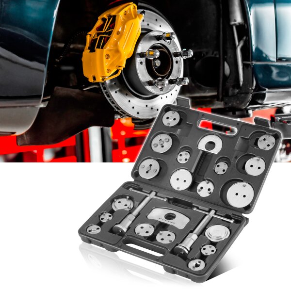 Utensile Per Ripristino Pistoni Freno Auto - Set 3 Pezzi, Filettatura Destrorsa, Acciaio Al Cromo Vanadio - Foto 5