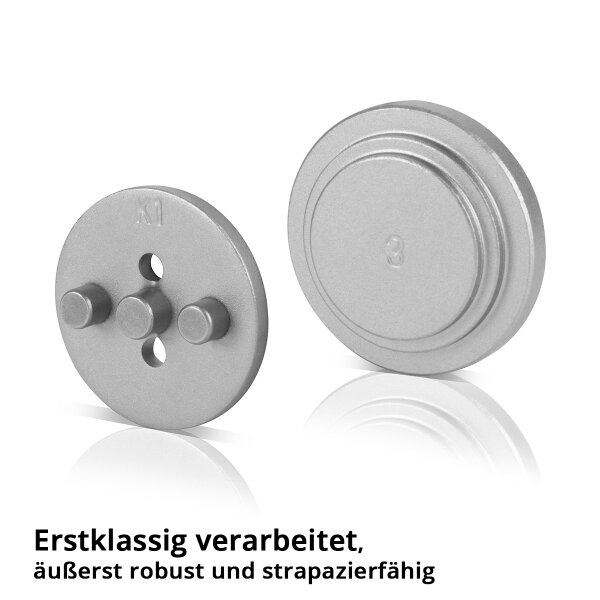 Utensile Per Ripristino Pistoni Freno Auto - Set 3 Pezzi, Filettatura Destrorsa, Acciaio Al Cromo Vanadio - Foto 11