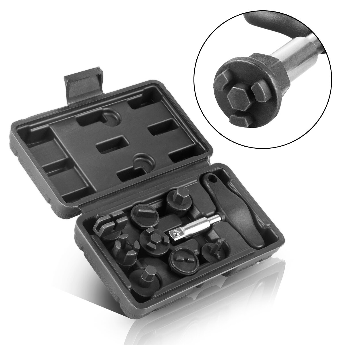 STAHLWERK oil drain tool 9-piece oil service set for plastic oil 