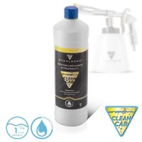 STAHLWERK professional compressed air cleaning gun RP-90 ST in a set with 1 liter universal cleaner, rim brushes and microfiber cloths, compressed air cleaner, interior cleaner