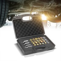 STAHLWERK Zestaw naprawczy korka spustowego oleju 64 czesci Zestaw naprawczy do gwintów korka spustowego oleju | naprawa gwintów | gwintowniki | narzedzie do wymiany oleju | zestaw naprawczy gwintów |