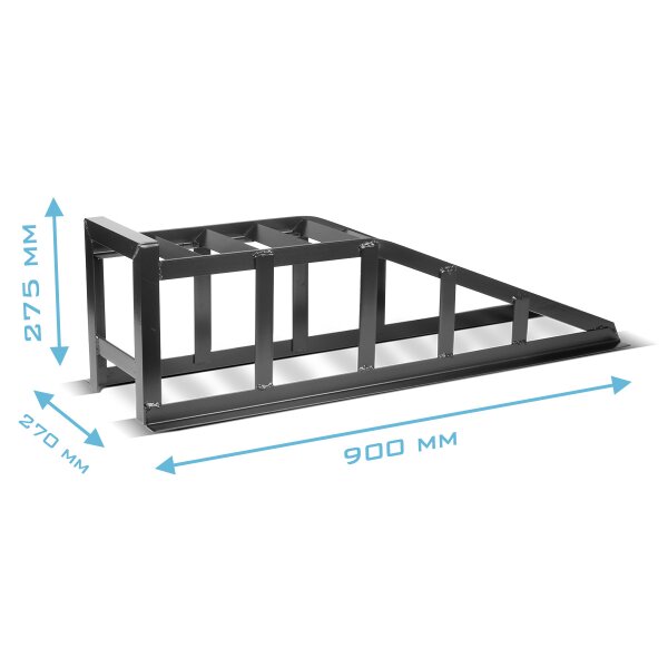 ROSEJANE Kunststof oprijplaat, 2 stuks, zware belasting, oprijplaat, tot 2500 kg, auto-oprit, platform hefbrug, laadhelling ROSEJANE Kunststof oprijplaat, 2 stuks, zware belasting, oprijplaat, tot 2500 kg, auto-oprit, platform hefbrug, laadhelling