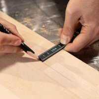 STAHLWERK Folding rule set of 3 1 meter precise plastic folding rule | folding rule | ruler | tape measure | meter rule with easy-to-read metric digits