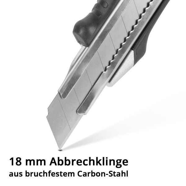 24 X Prof Alu Cuttermesser Teppchmesser Cutter Für 18mm Abbrechklngen 4260590860033