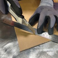 STAHLWERK Coltello da taglio Premium PCM-182 ST set di 3 con lame a scatto da 18 mm Taglierina professionale | coltello per tappeti | coltello di sicurezza | coltello per pacchi