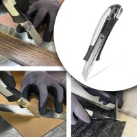 STAHLWERK Premium-leikkuuveitsi PCM-181 ST 5 kpl:n sarja 18 mm:n terillä Ammattilaisleikkuri | mattoveitsi | turvaveitsi | pakettiveitsi | laatikkoleikkuri | laatikkoleikkuri