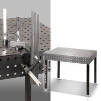 B-Ware: STAHLWERK 3D Schwei&szlig;tisch WT-100 3D ST mit 1.000 kg Tragkraft, D16 Lochsystem und 6 mm Arbeitsplatte 100 x 80 cm, Montagetisch DIY-Bausatz zum Selbstschwei&szlig;en aus Carbonstahl mit nivellierbaren F&uuml;&szlig;en