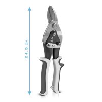 STAHLWERK Cesoie per lamiera  taglio a sinistra Cesoie per metallo professionali | taglierina per lamiera | taglierina per metallo per il taglio professionale della lamiera