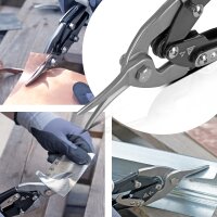 STAHLWERK Cesoie per lamiera  taglio a sinistra Cesoie per metallo professionali | taglierina per lamiera | taglierina per metallo per il taglio professionale della lamiera