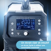 STAHLWERK Poste &agrave; souder AC/DC TIG 200 ST Digital | Poste &agrave; souder combin&eacute; | Fonction spot | Installation de soudage combin&eacute;e | Inverter TIG MMA adapt&eacute; &agrave; laluminium de 200 A avec fonction Clean int&eacute;gr&eacute;e