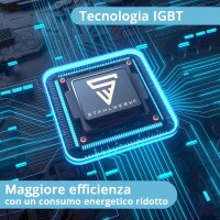 STAHLWERK AC/DC TIG 200 ST Digital | Unit&agrave; di saldatura combinata | Funzione spot | Sistema di saldatura combinata | Inverter TIG MMA compatibile con lalluminio da 200 A con funzione clean integrata