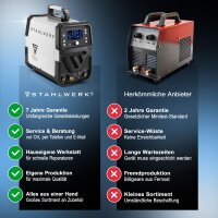 STAHLWERK Schwei&szlig;ger&auml;t AC/DC WIG 200 ST Digital | Kombi-Schwei&szlig;ger&auml;t | Spot-Funktion | Kombi-Schwei&szlig;anlage | Alu-geeigneter WIG MMA Inverter mit 200 A mit integrierter Clean-Funktion