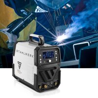 STAHLWERK AC/DC TIG 200 ST Digital | Unit&agrave; di saldatura combinata | Funzione spot | Sistema di saldatura combinata | Inverter TIG MMA compatibile con lalluminio da 200 A con funzione clean integrata