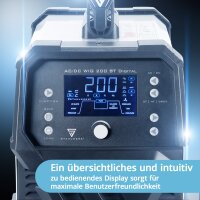 STAHLWERK Schwei&szlig;ger&auml;t AC/DC WIG 200 ST Digital Vollausstattung | Kombi-Schwei&szlig;ger&auml;t | Kombi-Schwei&szlig;anlage | Alu-geeigneter WIG MMA Inverter mit 200 A und integrierter Clean-Funktion
