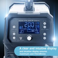 STAHLWERK AC/DC TIG 200 ST Digitaal volledig uitgerust lasapparaat | combilasapparaat | combisysteem | aluminiumcompatibele TIG MMA-omvormer met 200 A en ge&iuml;ntegreerde clean-functie