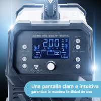 STAHLWERK AC/DC TIG 200 ST Soldadora digital totalmente equipada | soldadora combi | sistema de soldadura combi | inversor TIG MMA compatible con aluminio con 200 A y funci&oacute;n de limpieza integrada