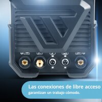 STAHLWERK AC/DC TIG 200 ST Soldadora digital totalmente equipada | soldadora combi | sistema de soldadura combi | inversor TIG MMA compatible con aluminio con 200 A y funci&oacute;n de limpieza integrada