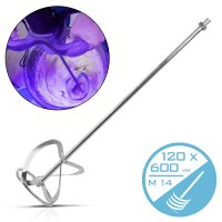 STAHLWERK Rührer mit M14 Gewinde 120 x 600 mm...