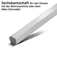 STAHLWERK Rührer mit Sechskantschaft 60 x 400 mm Rührstab | Mörtelrührer | Betonrührer | Estrichrührer | Farbrührer | Rührkorb | Wendelrührer | Rührquirl für Bau- und Renovierungsarbeiten
