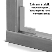 STAHLWERK Ángulo plano 90° 75 x 50 mm DIN 875/1 Ángulo de control / ángulo de instalador / ángulo de tope / ángulo de precisión de acero inoxidable