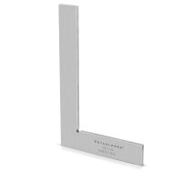 STAHLWERK Ángulo plano 90° 250 x 160 mm DIN 875/1 Ángulo de control / ángulo de instalador / ángulo de tope / ángulo de precisión de acero inoxidable