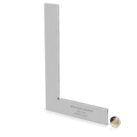 STAHLWERK Ángulo plano 90° 250 x 160 mm DIN 875/1 Ángulo de control / ángulo de instalador / ángulo de tope / ángulo de precisión de acero inoxidable