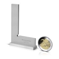 STAHLWERK Ángulo de tope de 90° 75 x 50 mm DIN 875/1 ángulo de montador / tope de ángulo / ángulo de precisión de acero inoxidable