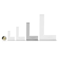 STAHLWERK Ángulo de tope 90° 100 x 70 mm DIN 875/1 Ángulo de montador / tope de ángulo / ángulo de precisión de acero inoxidable