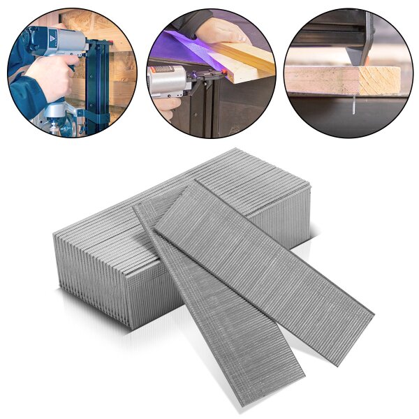 STAHLWERK Druckluft Nägel 38 mm Gauge 18 (1,25 x 1,05 mm) mit 2 mm Kopfbreite im 5.000er Set Streifennägel | Tackernägel | Druckluft Stifte für Nagler, Nagelpistolen und Tacker