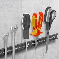 STAHLWERK Listwa magnetyczna MWZ-18 ST 18" | 45 cm listwa narzedziowa | listwa magnetyczna | listwa nozowa | uchwyt magnetyczny | listwa narzedziowa | magnetyczny uchwyt narzedziowy z silna sila