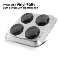 STAHLWERK MS-30 ST magnetisk bakke sæt af 3 270 x 292 x 30 mm Magnetisk skive | skruebakke | magnetisk bakke | magnetisk hylde | magnetisk bakke lavet af rustfrit stål med stærk klæbeevne til skruer,